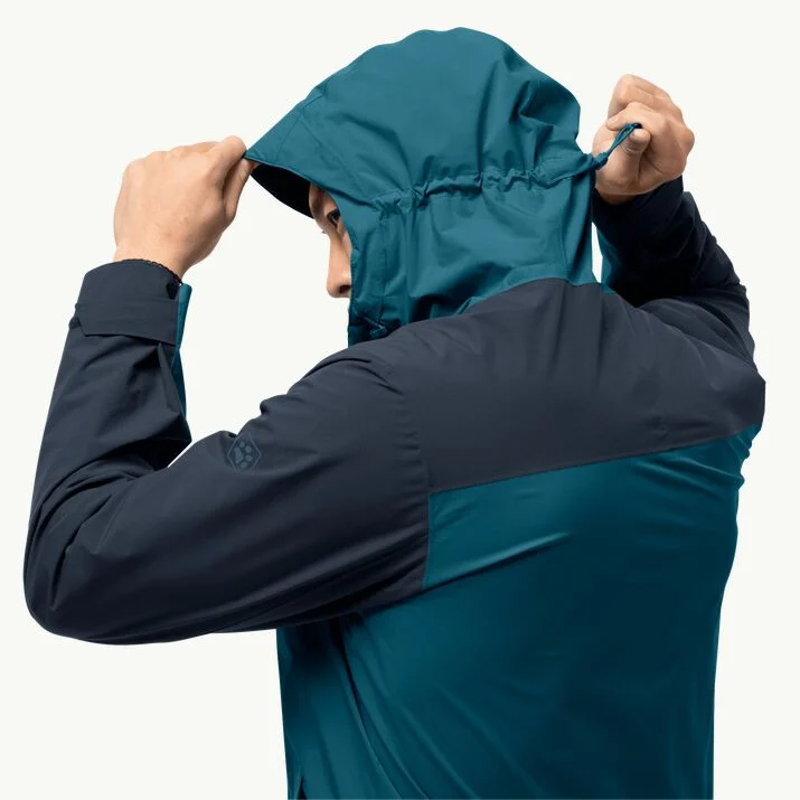 Jack Wolfskin Go Hike Jacket Mens in Blue Coral-4